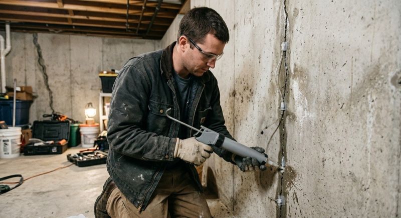 Basement Crack Repair in Norwell, MA