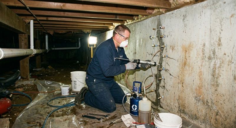 Basement Foundation Repair in Chestnut Hill, MA