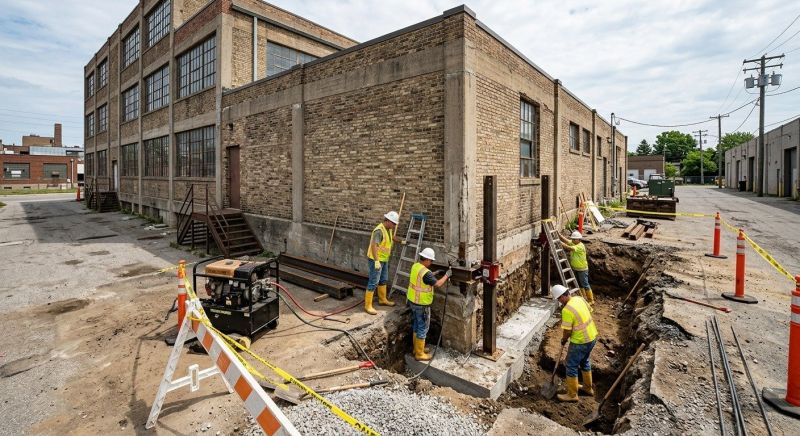 Building Foundation Repair in Abington, MA