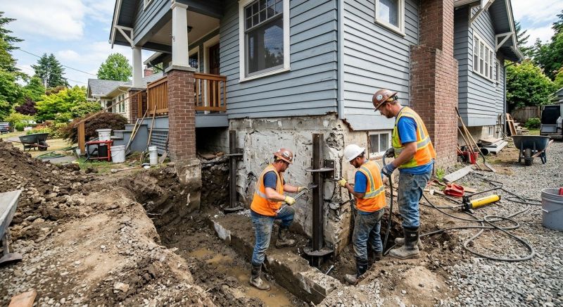 Building Foundation Repair in East Bridgewater, MA