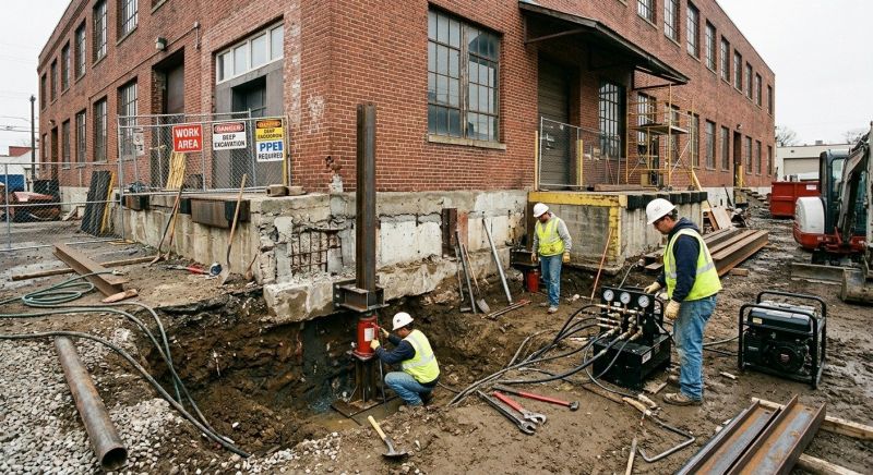 Building Foundation Repair in East Walpole, MA