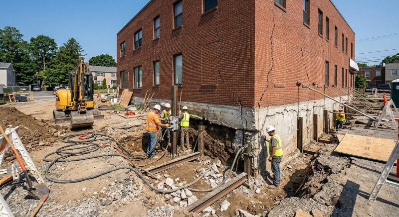 Building Foundation Repair in Jamaica Plain, MA