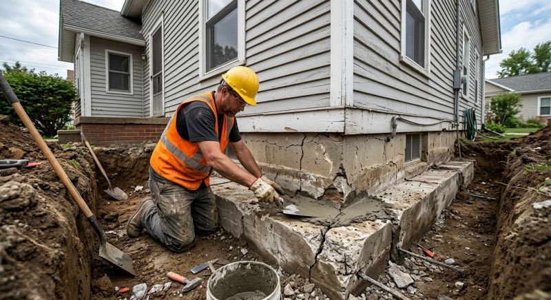 Building Foundation Repair in Kingston, MA