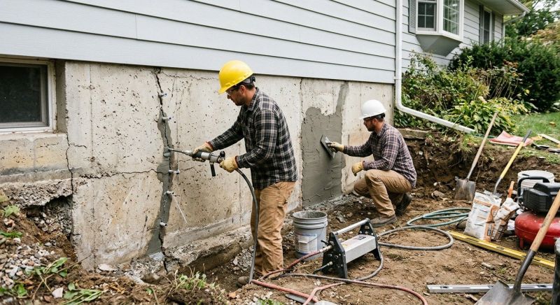 Concrete Foundation Repair in Braintree, MA