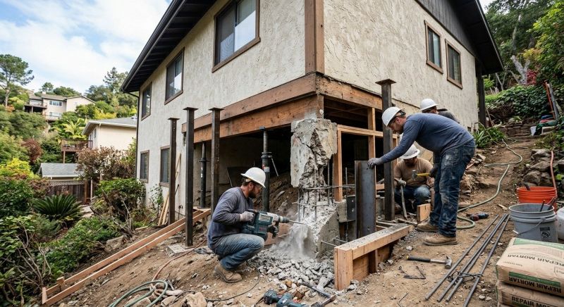 Concrete Foundation Repair in West Newton, MA