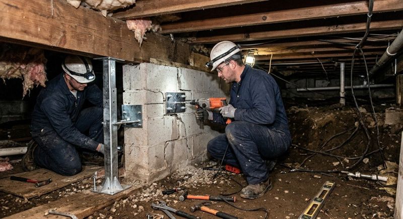Crawlspace Foundation Repair in Hanover, MA