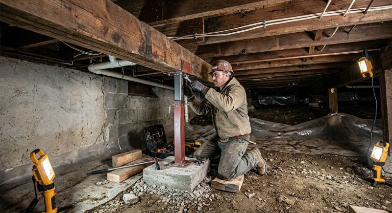Crawlspace Foundation Repair in Milton, MA