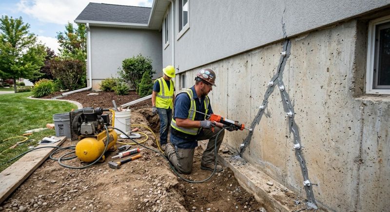 Foundation Crack Repair in Marshfield, MA