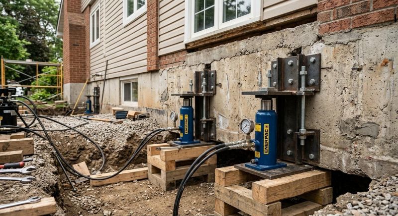 Foundation Jacking in Braintree, MA