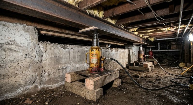 Foundation Jacking in Braintree, MA