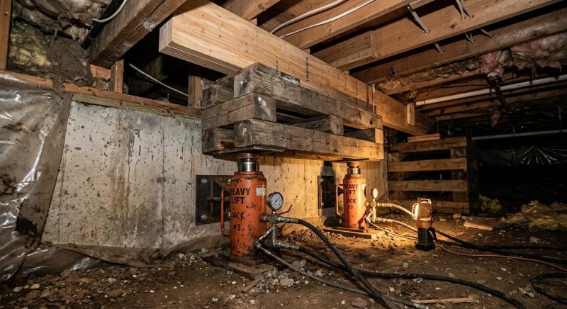Foundation Jacking in East Bridgewater, MA