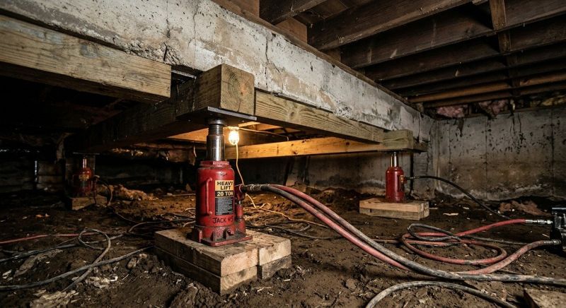 Foundation Jacking in Hyde Park, MA