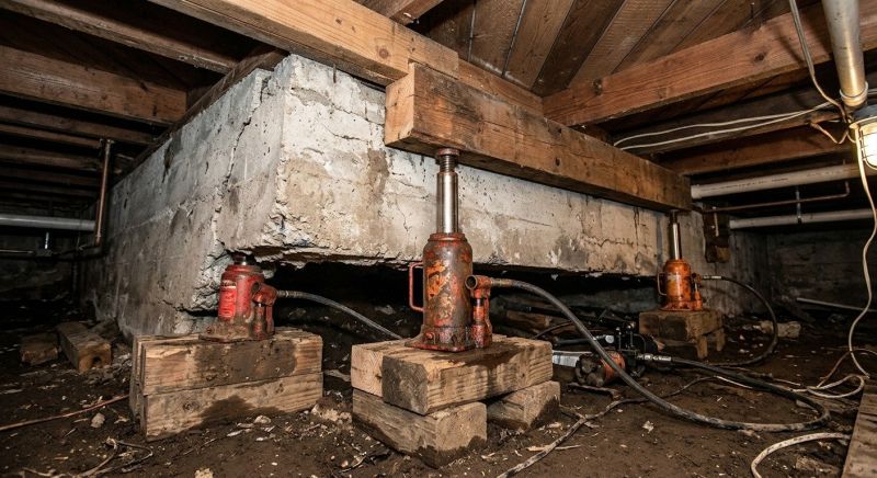 Foundation Jacking in Medfield, MA