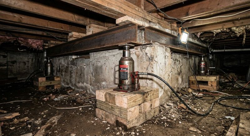 Foundation Jacking in Norwood, MA