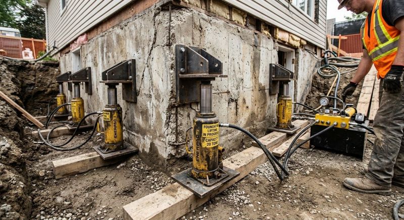 Foundation Jacking in Plymouth, MA