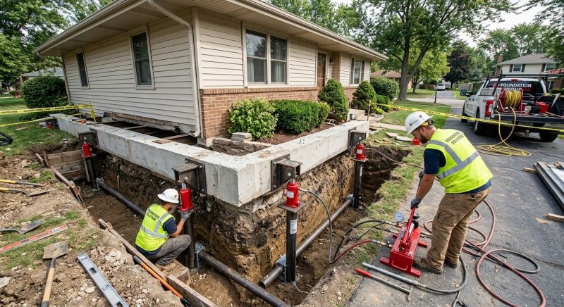 Foundation Jacking in South Walpole, MA
