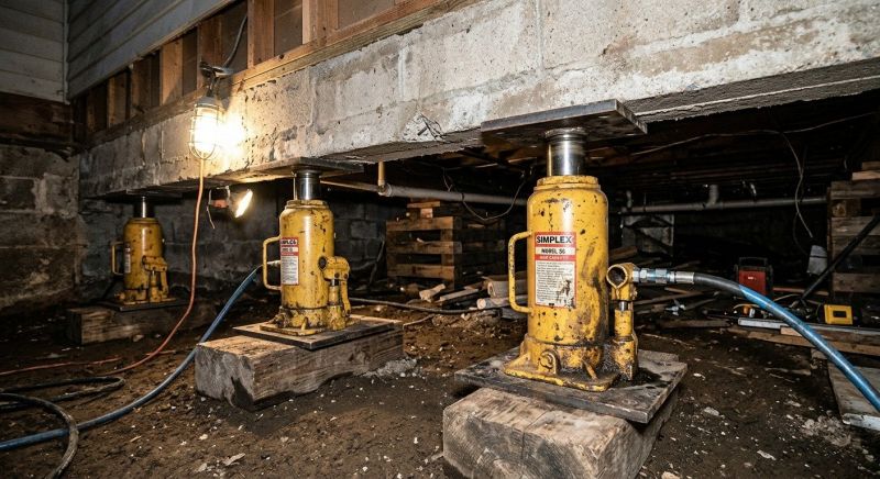 Foundation Jacking in Stoughton, MA