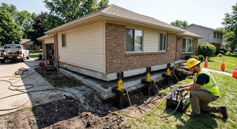 Foundation Lifting in Hanson, MA