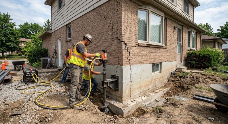 Foundation Lifting in Norton, MA