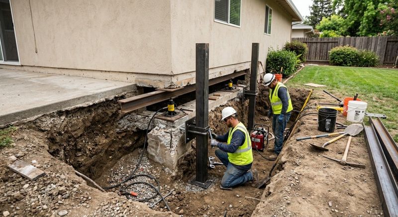 Foundation Pier Repair in Norwell, MA