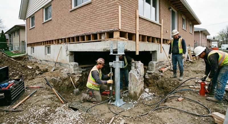 Foundation Pier Repair in Norwell, MA
