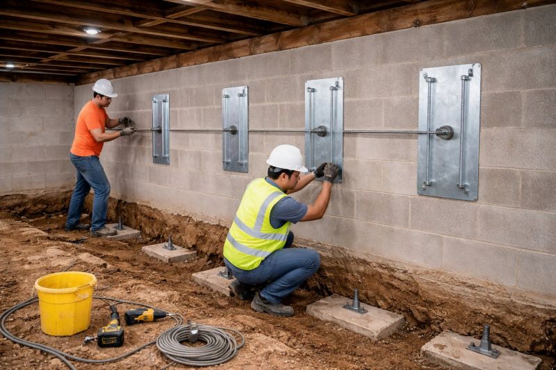 Foundation Stabilizing in Dedham, MA