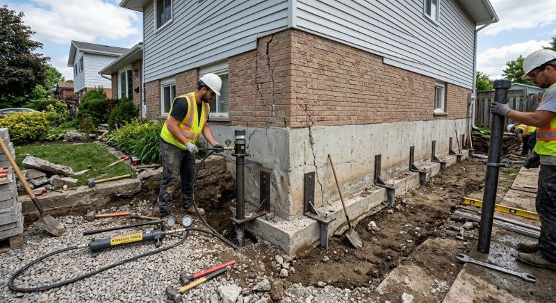 Foundation Stabilizing in Hanover, MA
