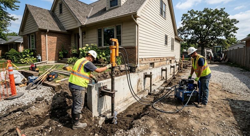 Foundation Stabilizing in Jamaica Plain, MA