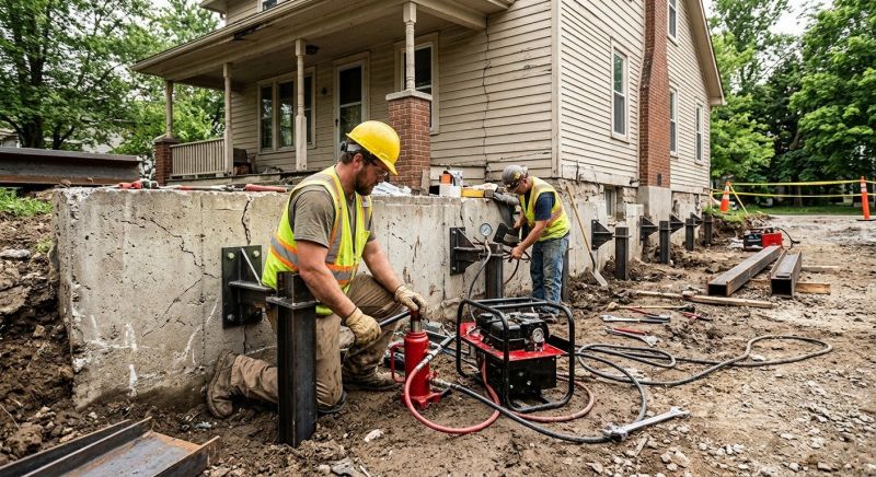 Foundation Stabilizing in Sharon, MA