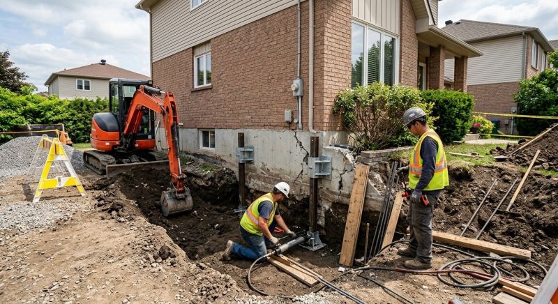 House Foundation Repair in Brookline, MA