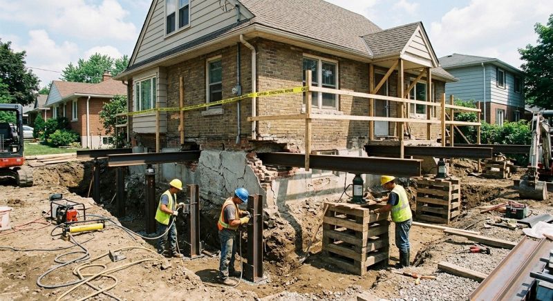 House Foundation Repair in Medfield, MA