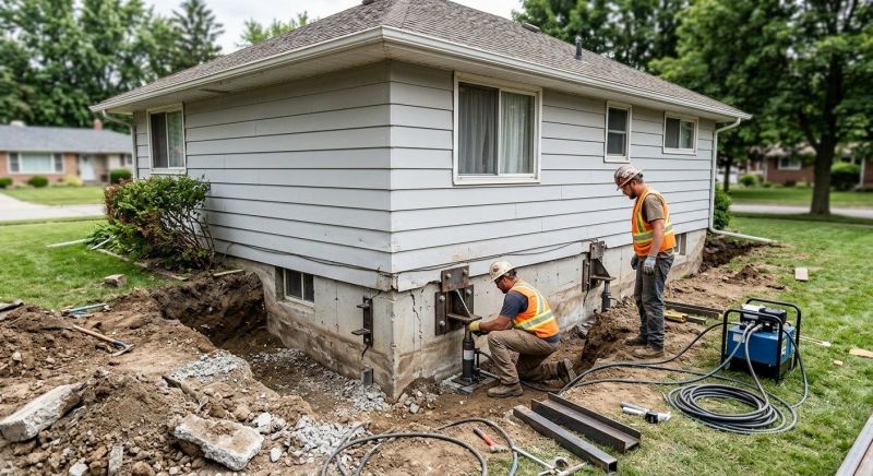 House Foundation Repair in Walpole, MA