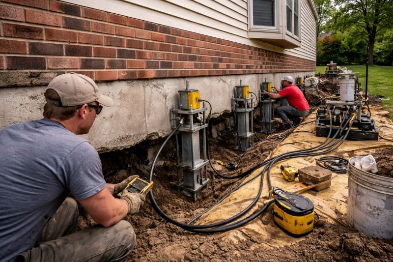 Settling Foundation Service in East Bridgewater, MA