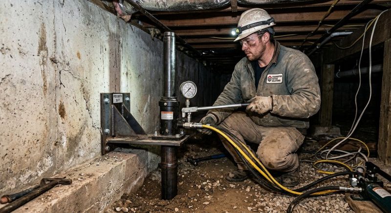 Settling Foundation Service in Middlesex County, MA