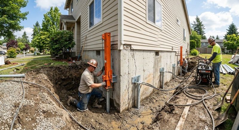 Sinking Foundation Repair in Halifax, MA