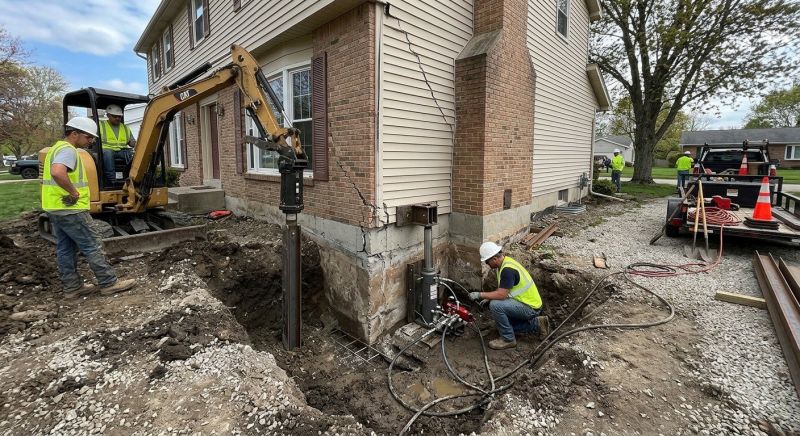Sinking Foundation Repair in South Walpole, MA