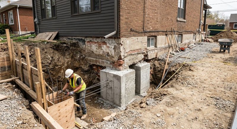 Structural Underpinning in Norwell, MA