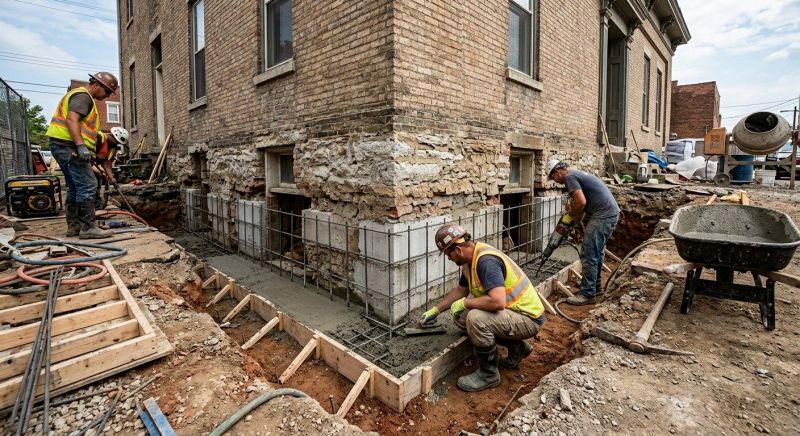 Structural Underpinning in Norwell, MA