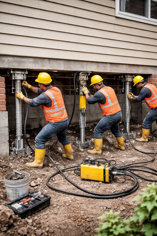Foundation Stabilizing in East Bridgewater, MA